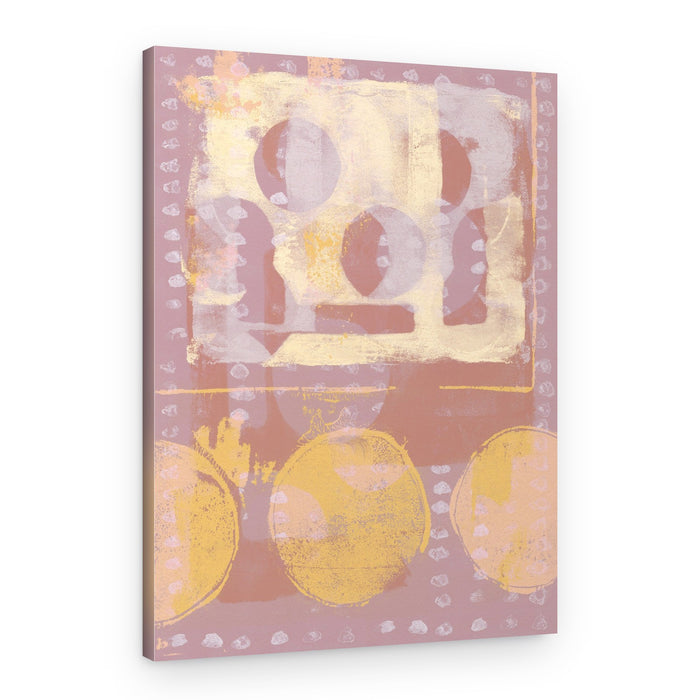 Rose Gold Abstract Shapes – Canvas Print