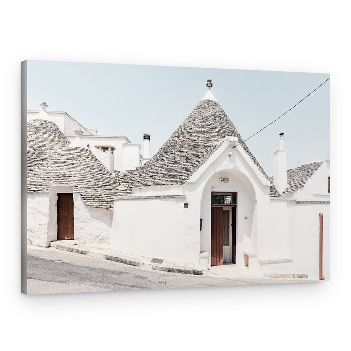 White Trulli Houses – Canvas Print