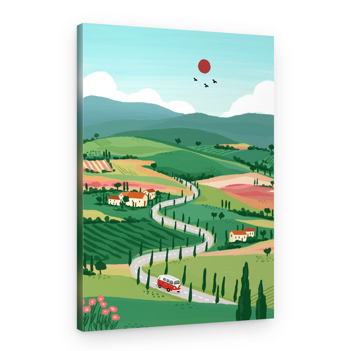 Idyllic Tuscan Journey – Canvas Print