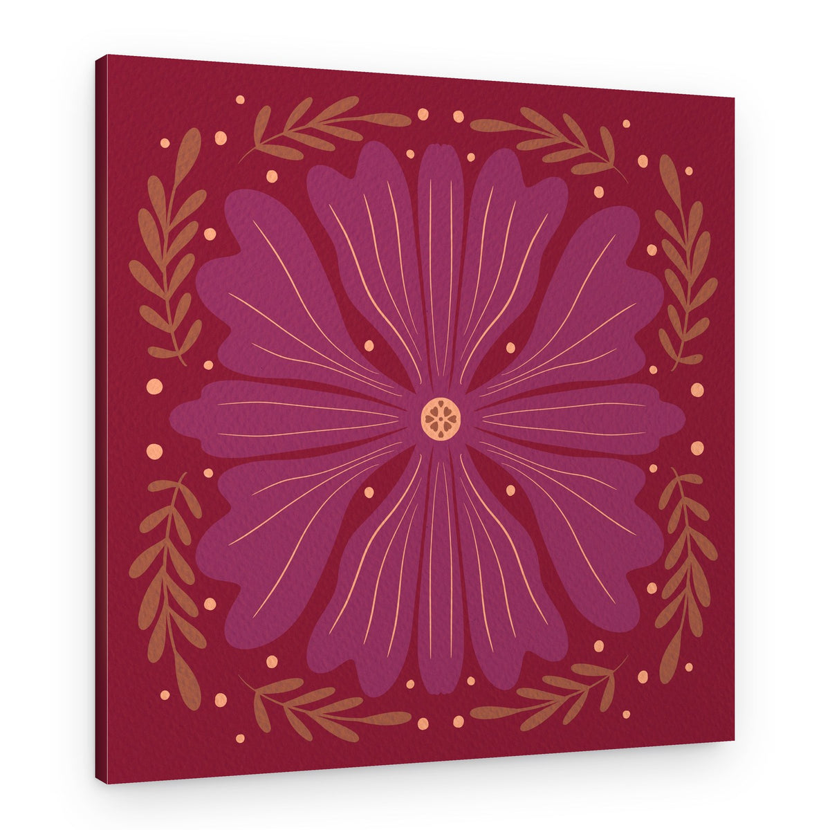 Rich Floral Bloom – Canvas Print