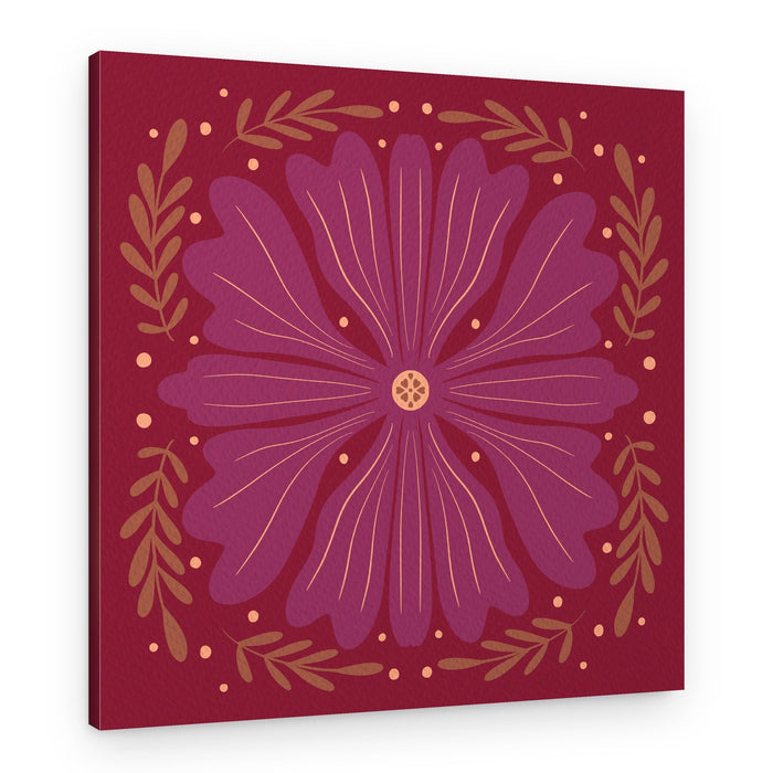 Rich Floral Bloom – Canvas Print