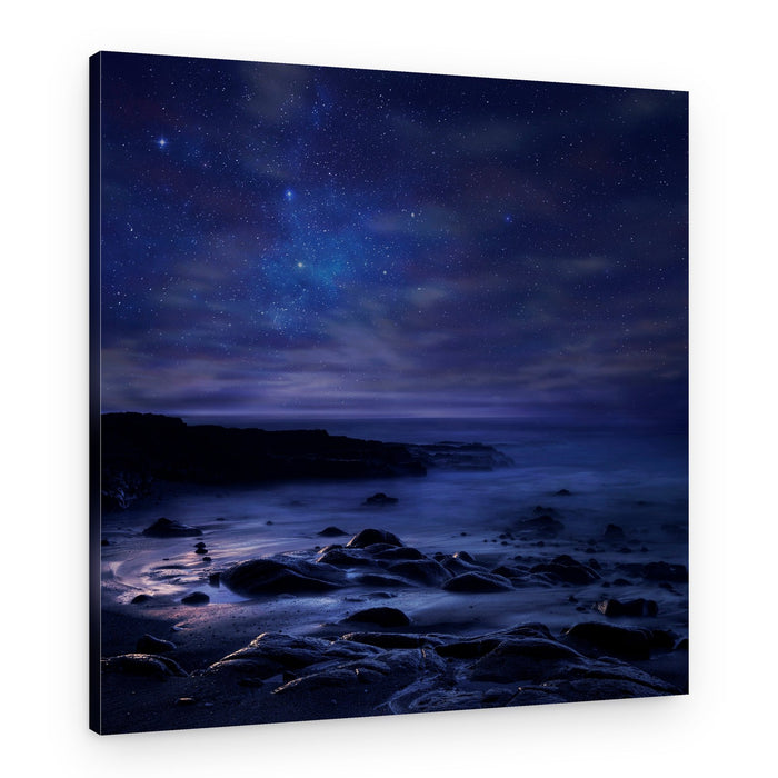 Starry Night Coast – Canvas Print
