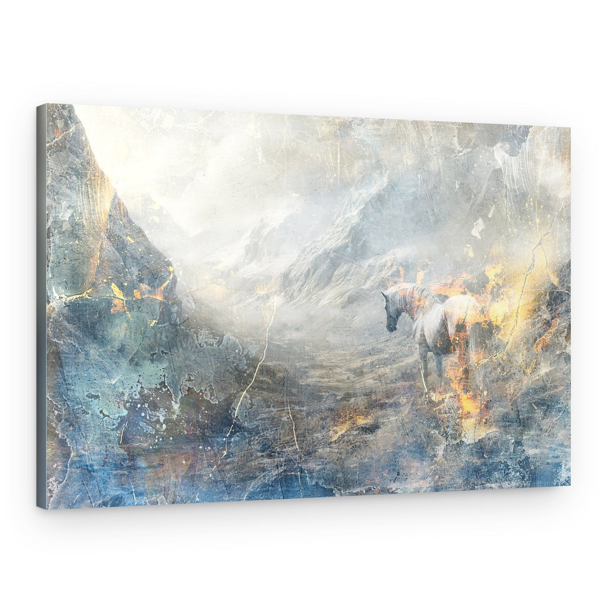 Dramatic Fire Horse – Canvas Print