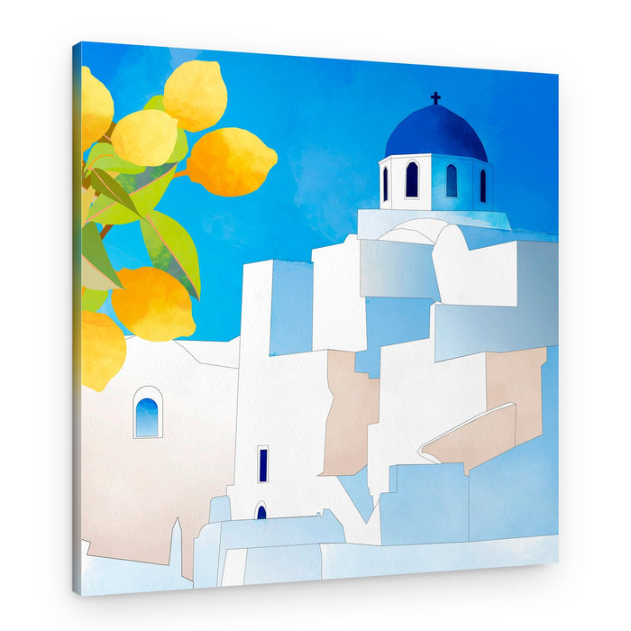 Santorini Neu – Canvas Print