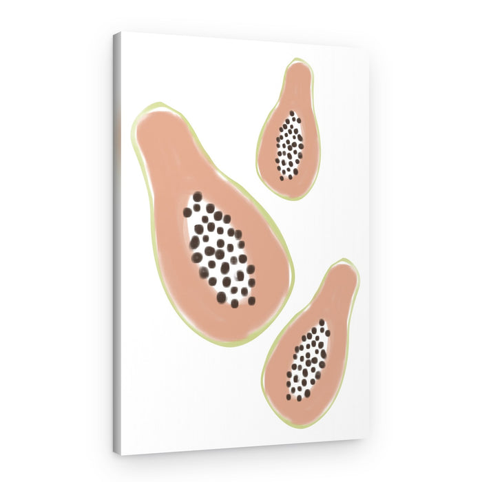 Sweet Tropical Papayas – Canvas Print