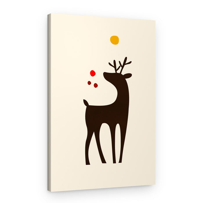 Rudolph Searching for His Nose – Canvas Print