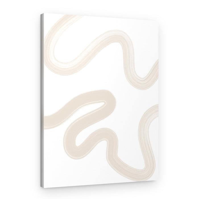 Soft Wavy Lines – Canvas Print