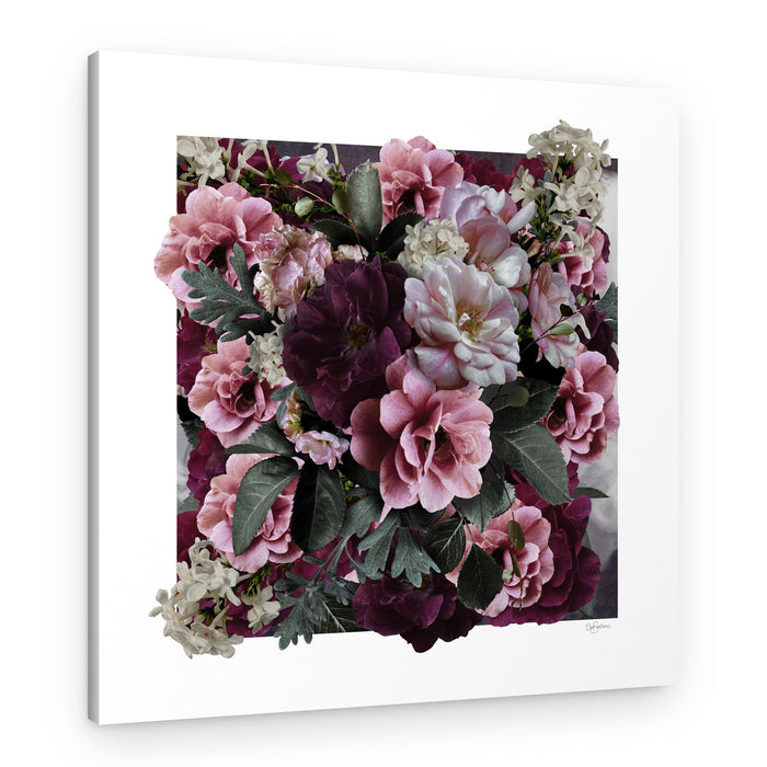 Moody Rose Bouquet – Canvas Print
