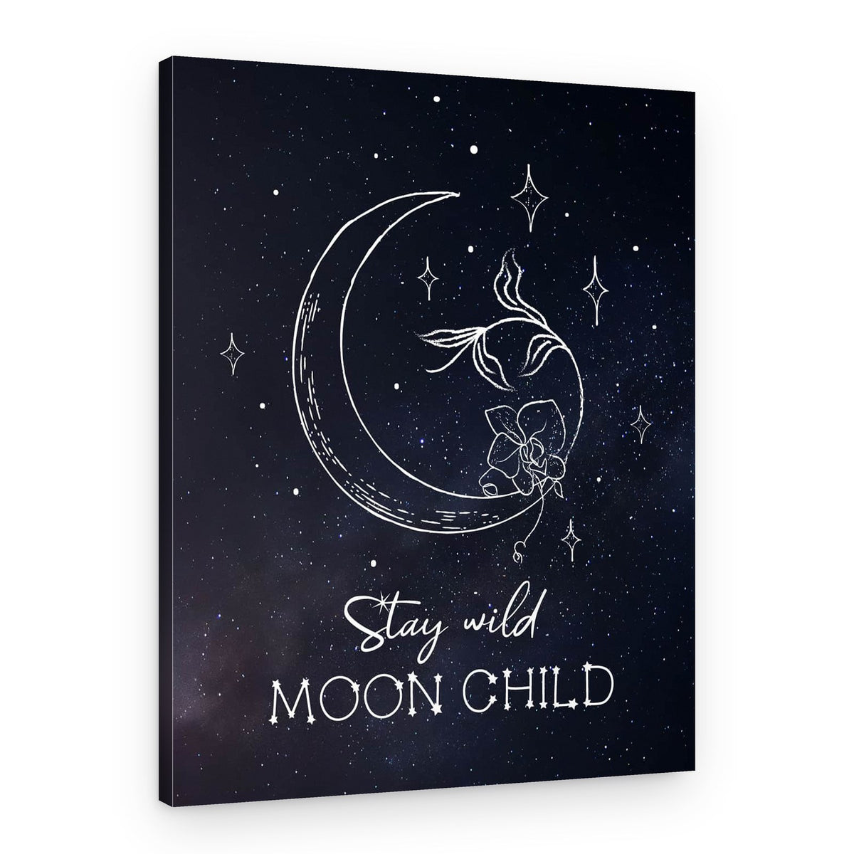 Stay Wild Moon Child Motivation Canvas Print – Canvas Print
