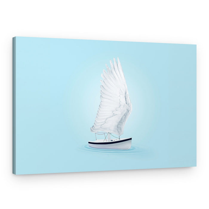 Winged Boat – Canvas Print