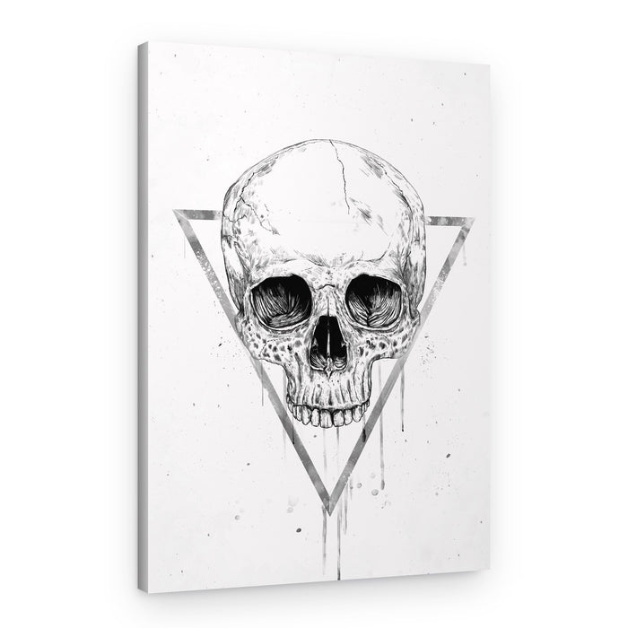 Gothic Skull Triangle – Canvas Print