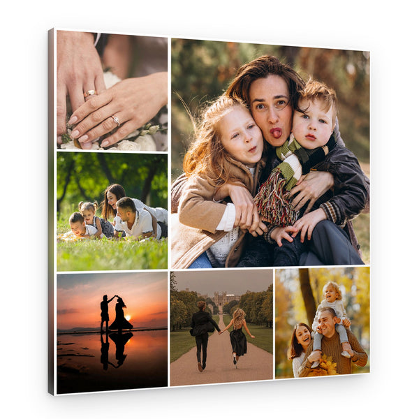 Cluster 6 Collage Custom Canvas Print
