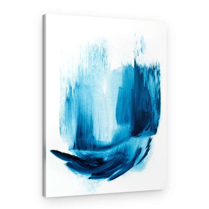 Fluid Blue Abstract – Canvas Print