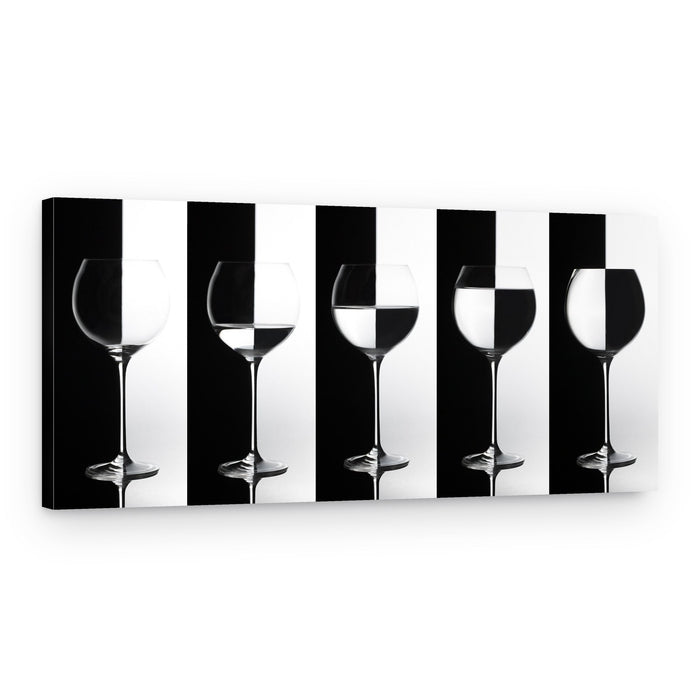 Half Full Half Empty – Canvas Print