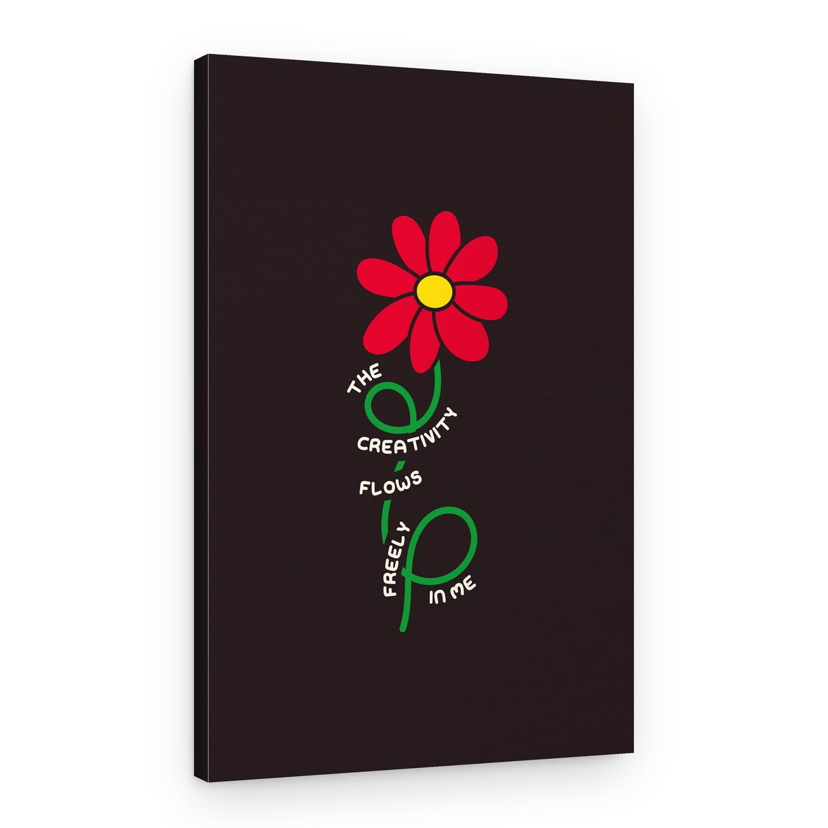 Creative Flow Flower – Canvas Print