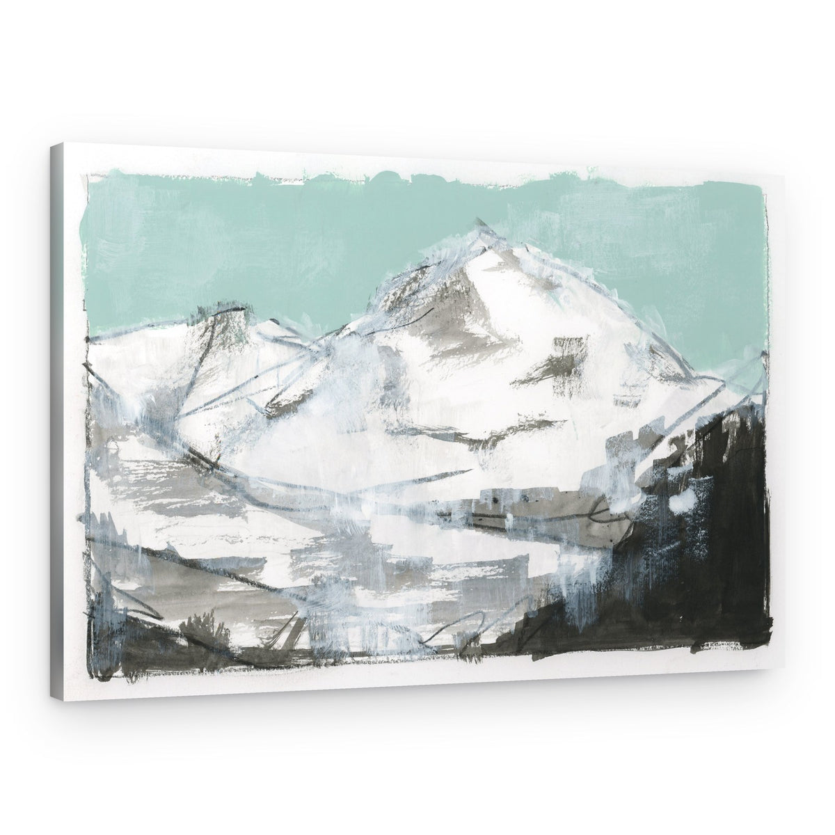 Abstract Mountain Peaks – Canvas Print