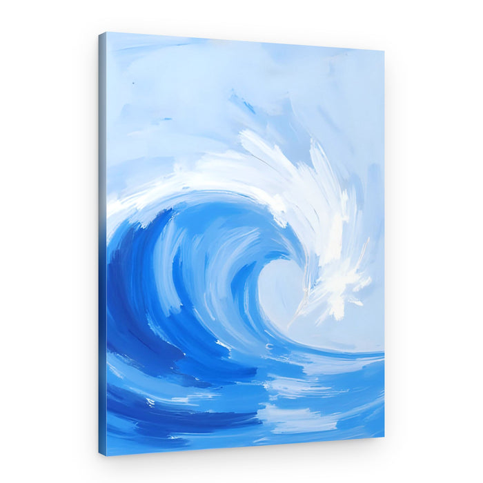 Dynamic Blue Wave – Canvas Print