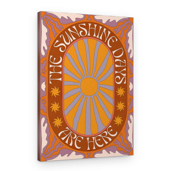 Groovy Sunshine Message – Canvas Print