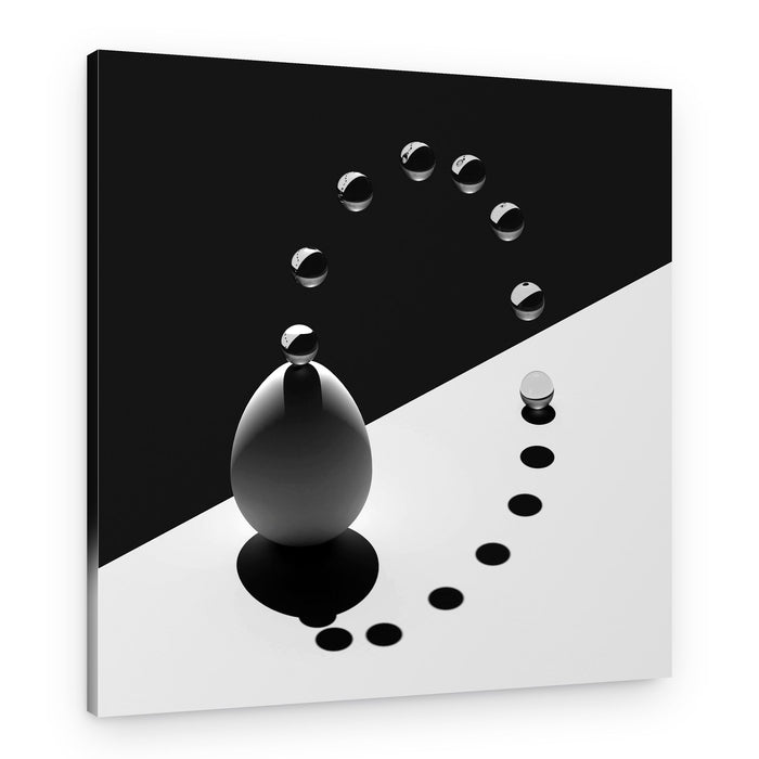 Abstract Spheres Curve – Canvas Print