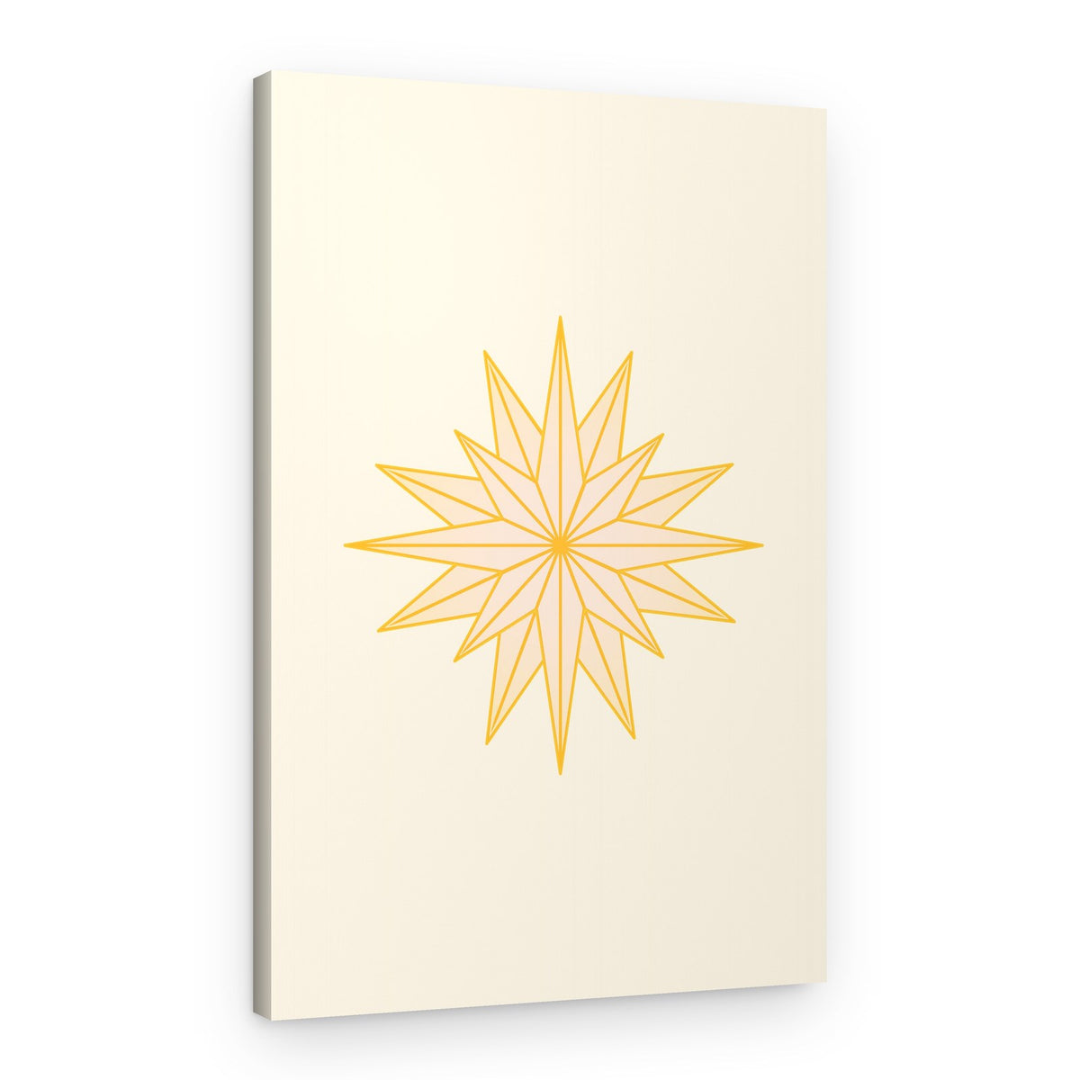 Golden Guiding Star – Canvas Print