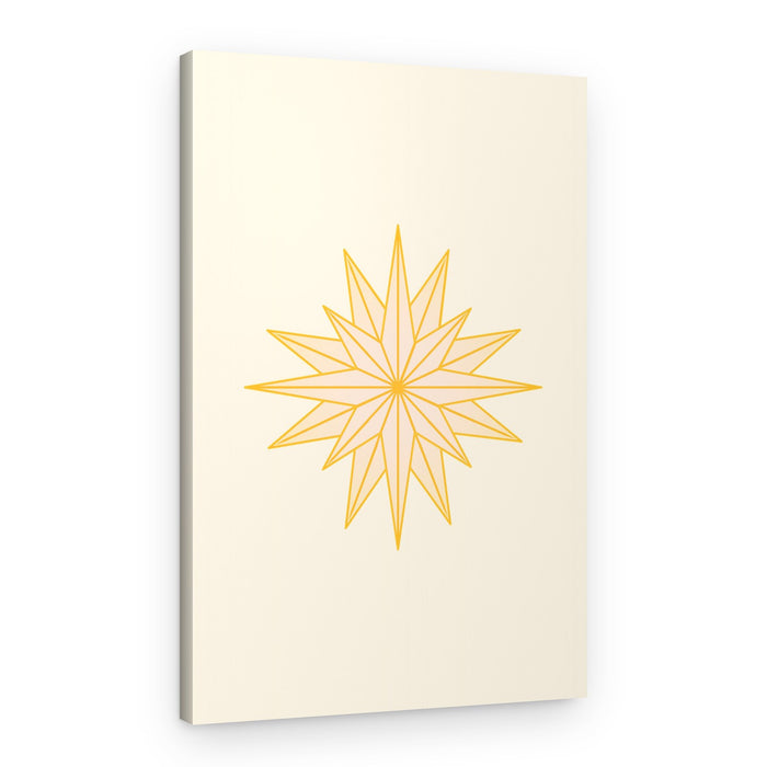 Golden Guiding Star – Canvas Print