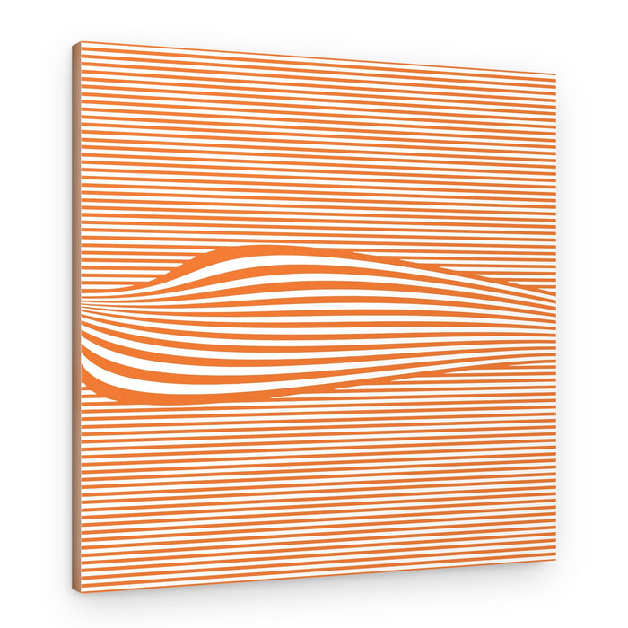 Striped Woman Illusion – Canvas Print