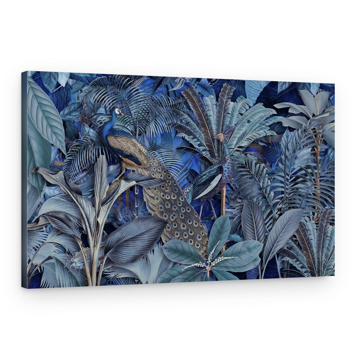 Lush Jungle Peacocks – Canvas Print
