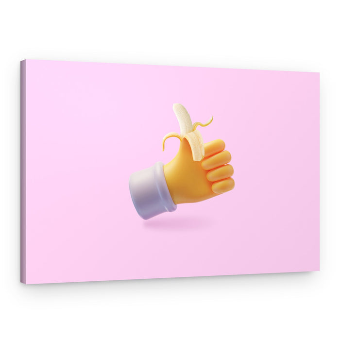 Peeling Good Thumbs Up – Canvas Print
