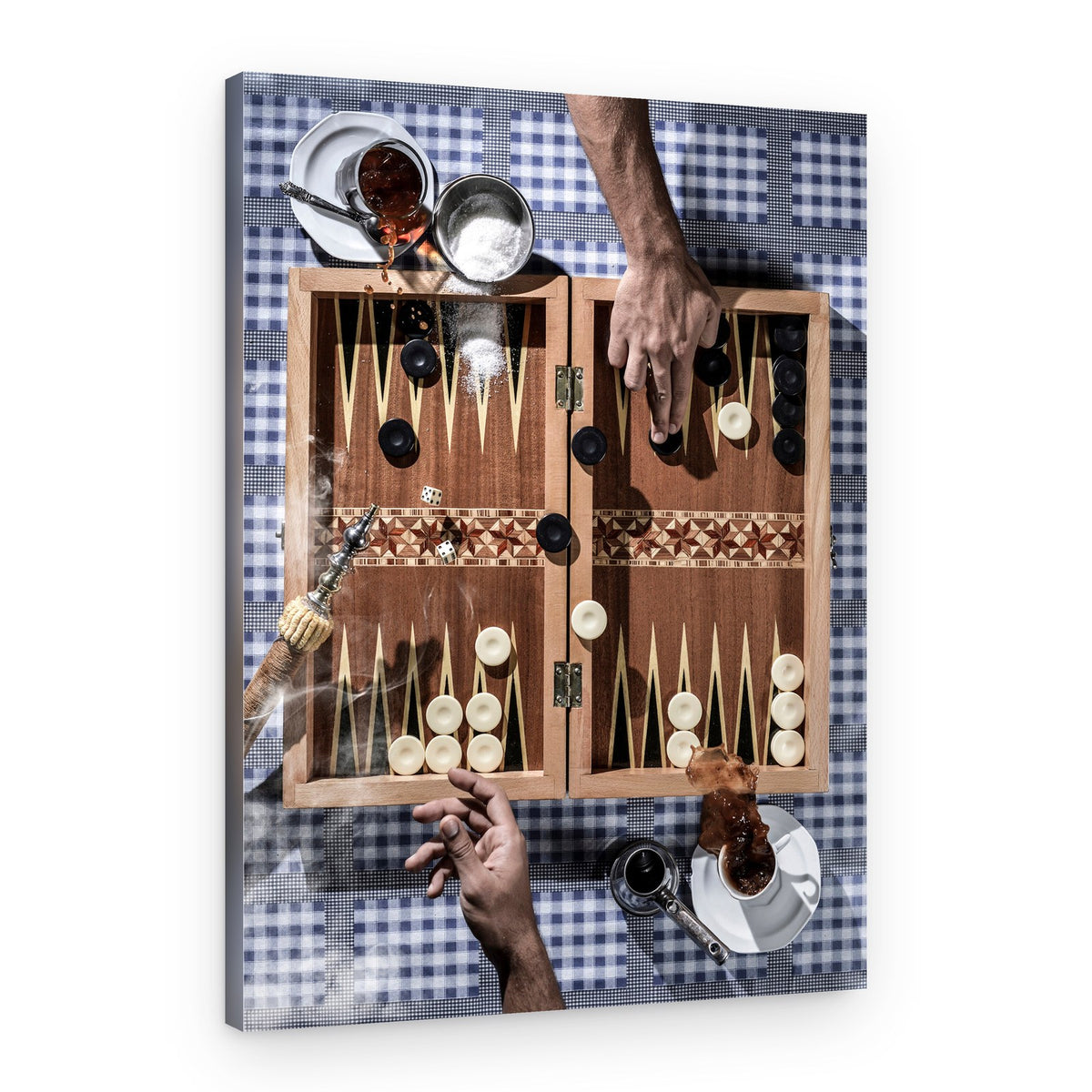 Backgammon Game Time – Canvas Print