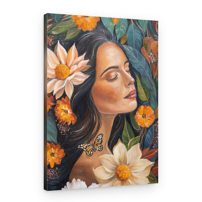 Serene Floral Dream – Canvas Print