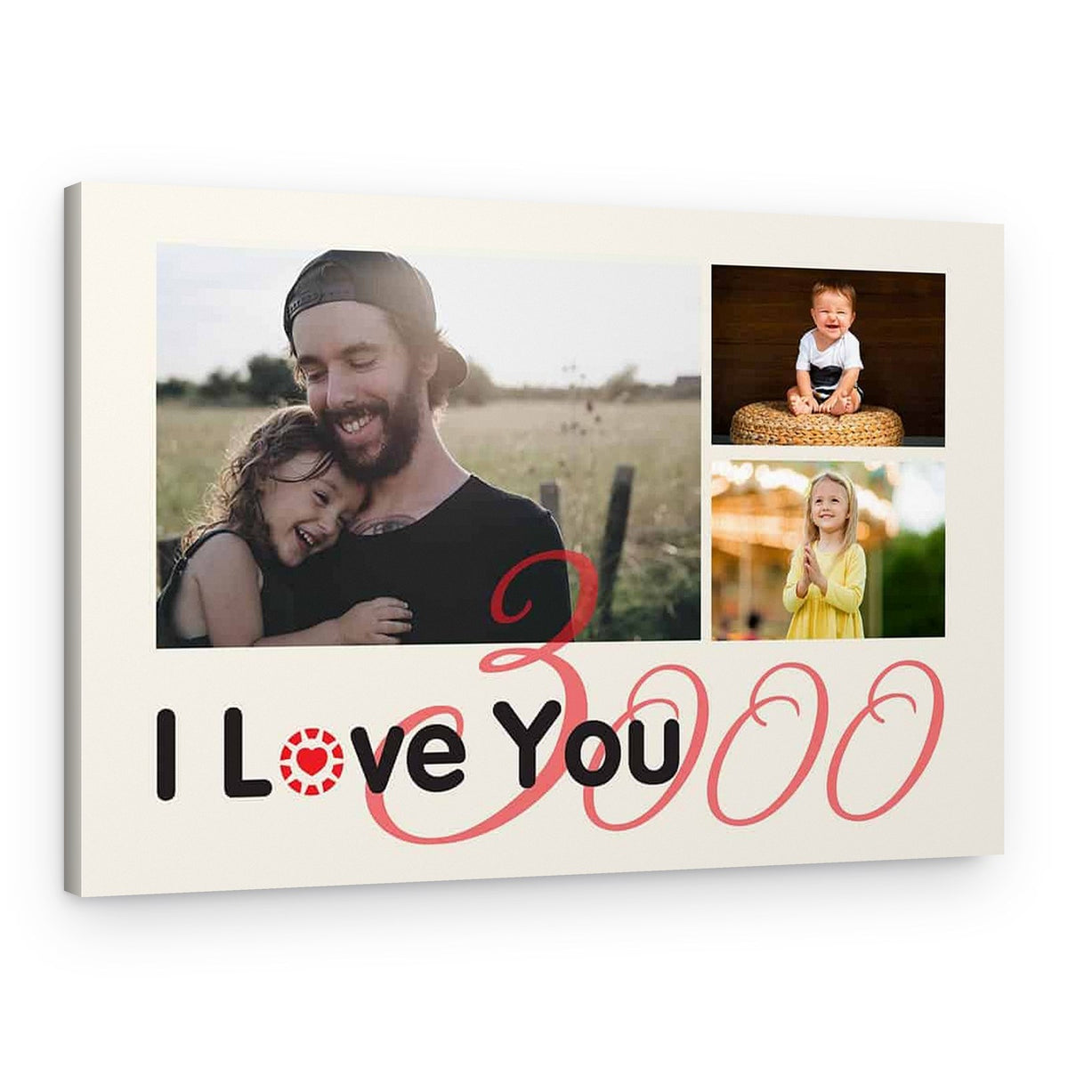I Love You 3000 Custom Photos Canvas Print – Canvas Print
