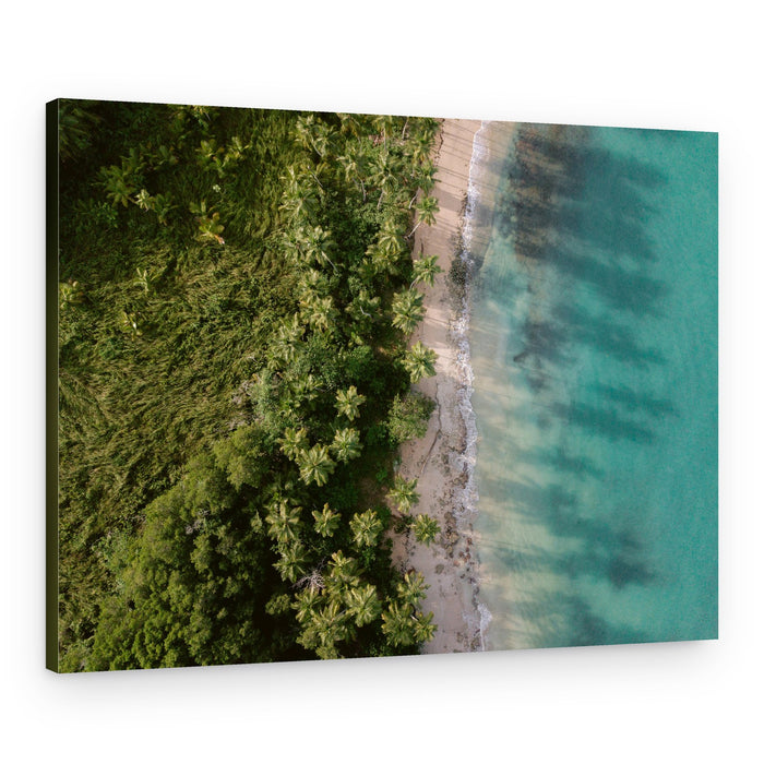 Green Beach from Above 2 – Canvas Print