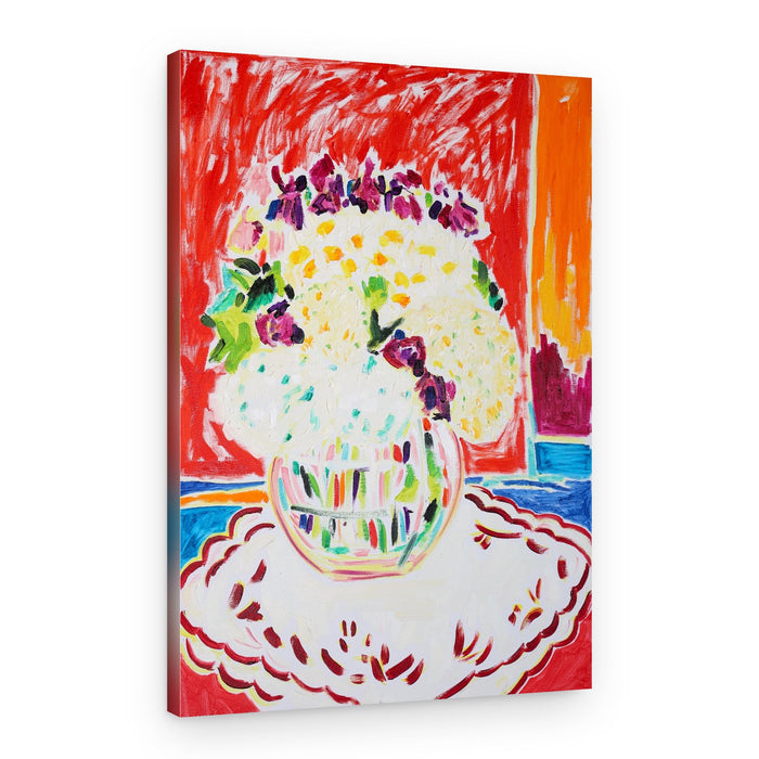Vibrant Floral Still Life – Canvas Print