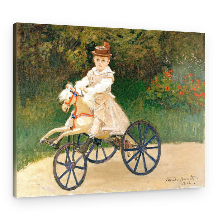 Jean Monet On His Hobby Horse (1872) By Claude Monet – Canvas Print