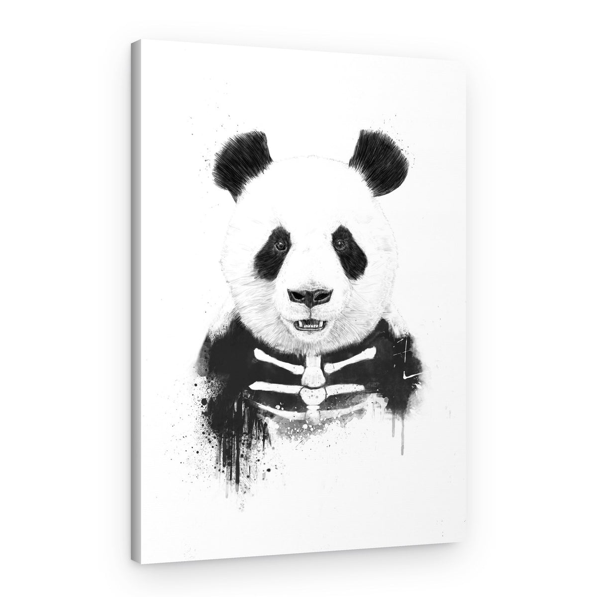 Spooky Panda Portrait – Canvas Print