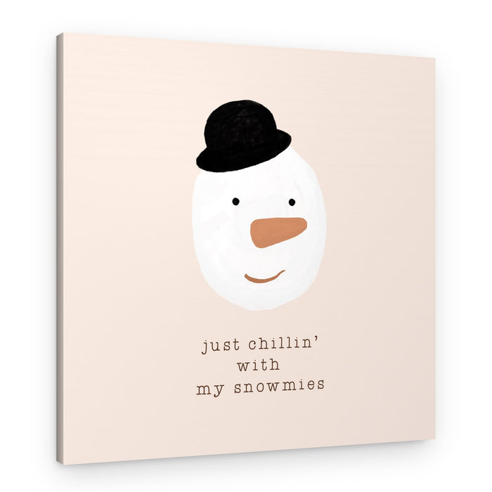 Just Chillin' Snowman – Canvas Print