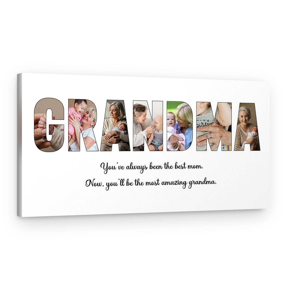 You’ll be The Most Amazing Grandma Custom Photo Canvas – Canvas Print