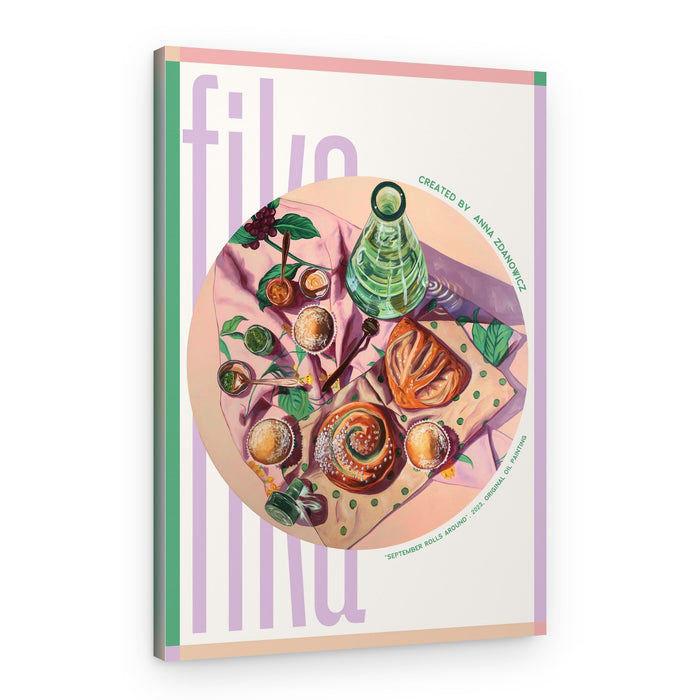 Cozy Morning Pastries – Canvas Print