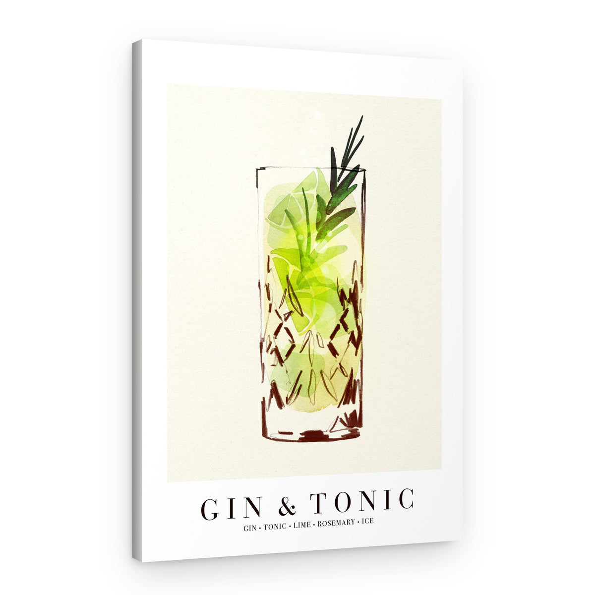 Refreshing Gin Tonic – Canvas Print