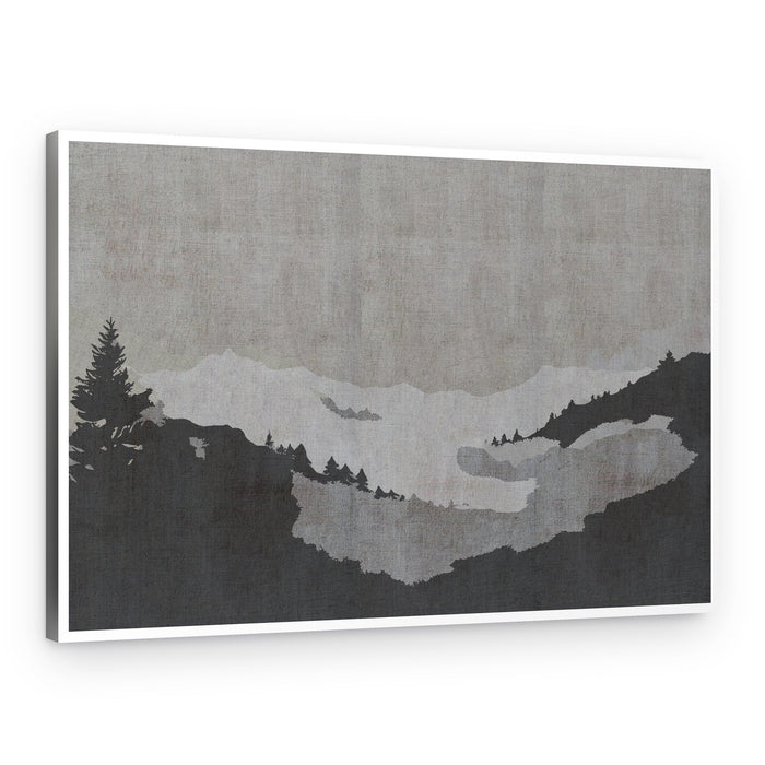 Serene Mountain Mist – Canvas Print