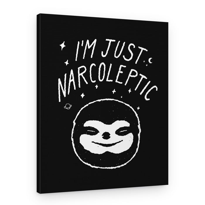 Sleepy Space Sloth – Canvas Print