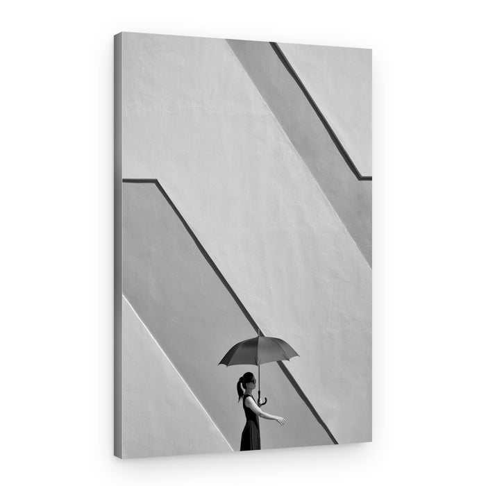 Woman with Umbrella – Canvas Print