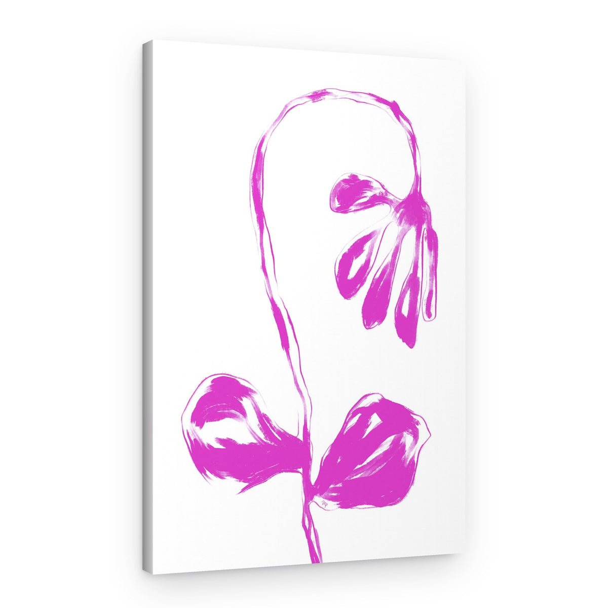 Abstract Pink Floral – Canvas Print
