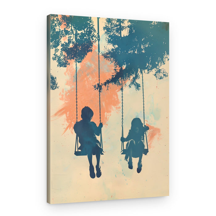 Dreamy Childhood Swings – Canvas Print