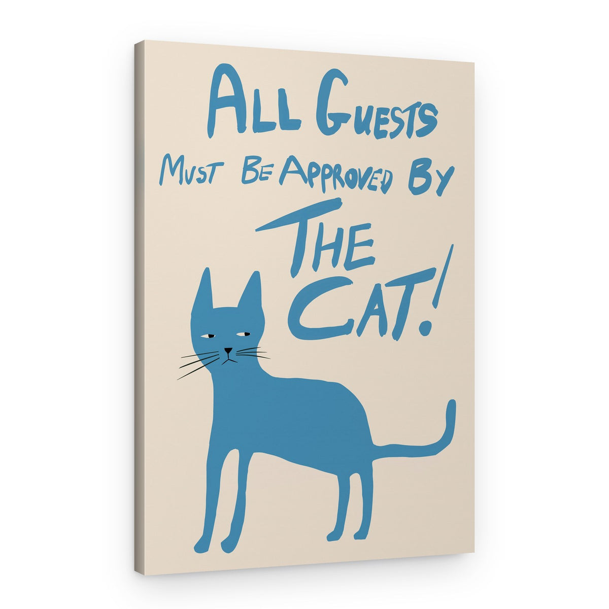 The Cat's Rules – Canvas Print
