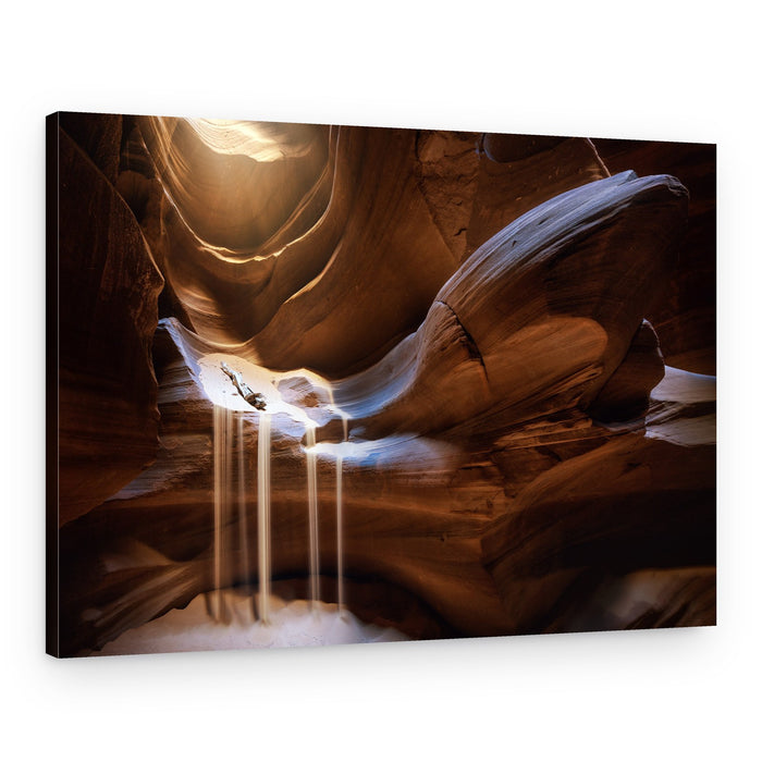 Slot Canyon Sandfall – Canvas Print