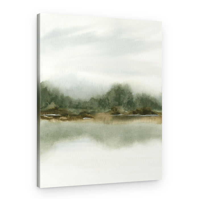 Misty Forest Reflection – Canvas Print