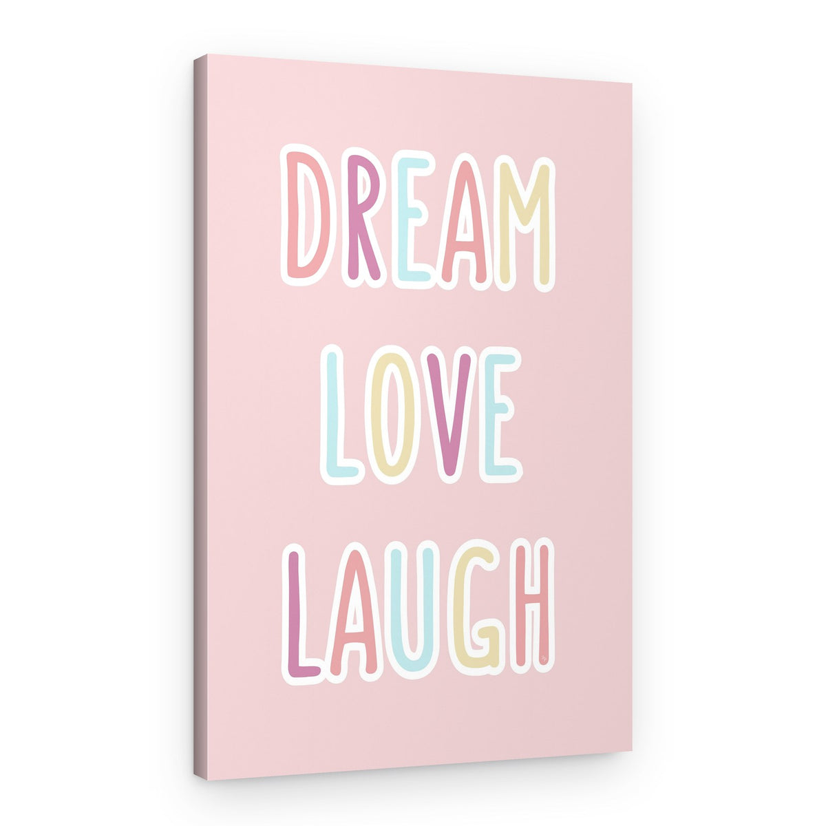 Pastel Dream Love Laugh – Canvas Print