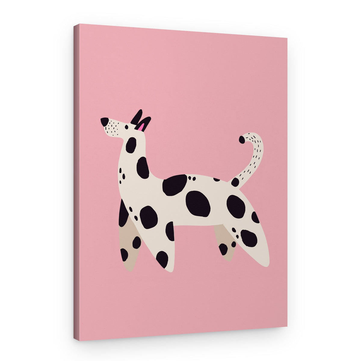 Spotted Pooch Stroll – Canvas Print