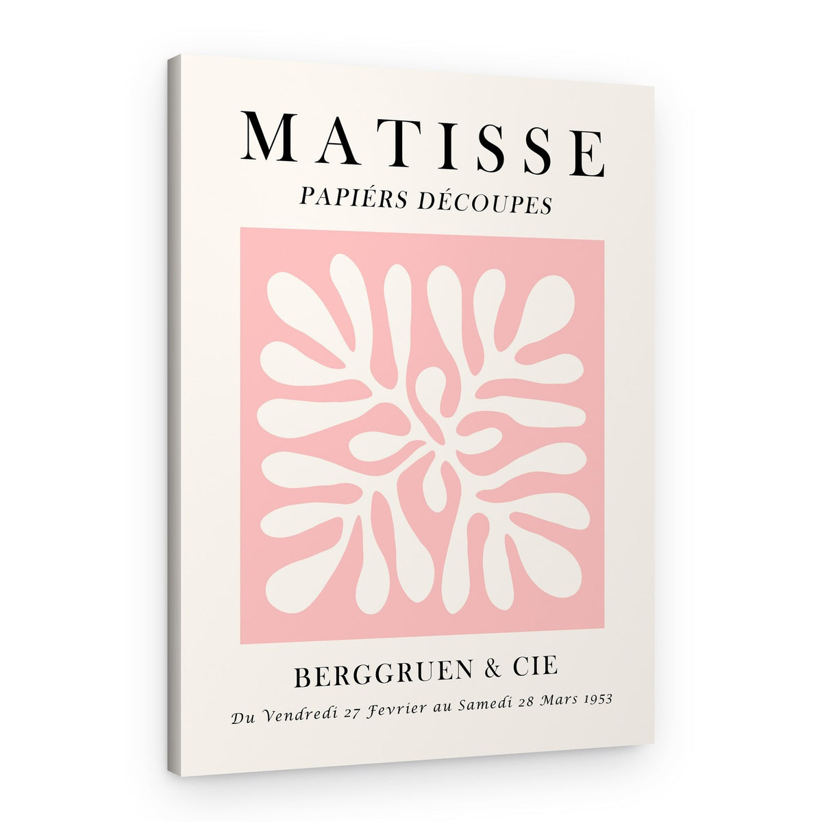 Soft Pink Cutouts – Canvas Print